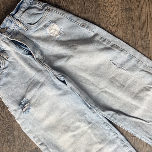 Frame Denim Light Blue Ripped Jeans - Picture 4 of 5